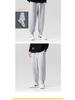 Men's Fleece Pants - Gray, Korean Style, Large Size, Casual Sweatpants for Autumn & Winter