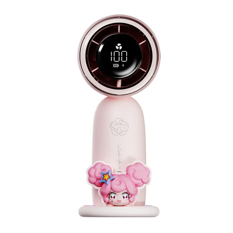 Xiao Hua Xian 100-Speed Rechargeable Handheld Fan (King of Glory Xiao Qiao Pink) CN plug (adapter included)