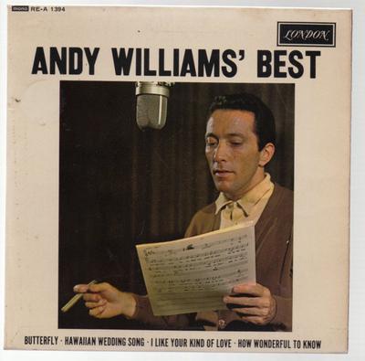 7inch Record ANDY WILLIAMS - Andy Williams' Best REA1394 London Records, 1963 UK Jazz Used