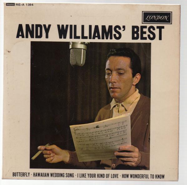 

7inch Record ANDY WILLIAMS - Andy Williams Best REA1394 London Records, 1963 UK Jazz Used