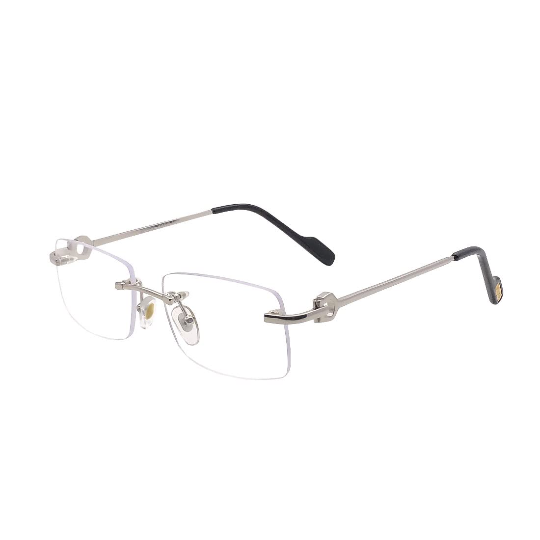 

RSINC Rimless Eyeglass Cart Metal Cup Silver Black For Men & Women | CT00450 52-18-140 CART METAL CUP A2 CT00450 52-18-140 Cup Silver Black