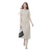 Xiangying Women's French Style Midi Knit Dress