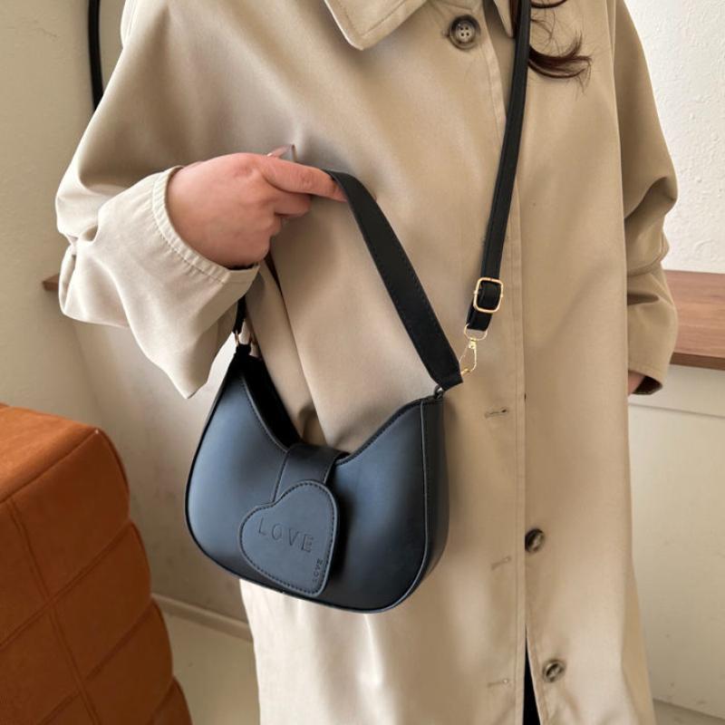 Cataramă Love Flow Nouă Modă Iarnă Casual Culoare Solidă Geantă de Mână de Umăr Simplu Peste Umăr Geantă de Subraț pentru Femei