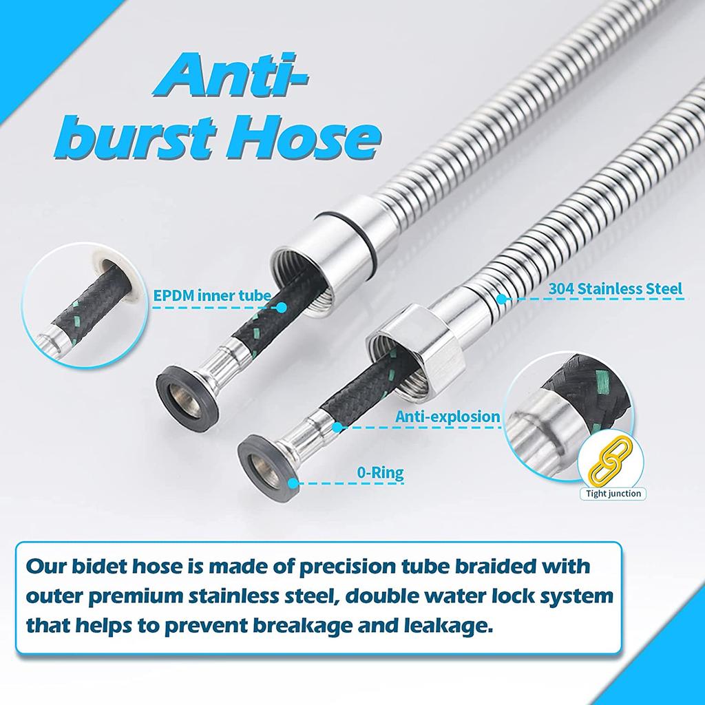 Handheld Bidet Toilet Sprayer Premium Stainless Steel Bathroom Bidet Sprayer Set