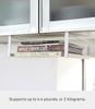 Yamazaki Jitsugyo 2443 Under Cabinet Storage Rack White X D24 X H12cm Plate Kitchen Hanging Shelf Approx. W30.5