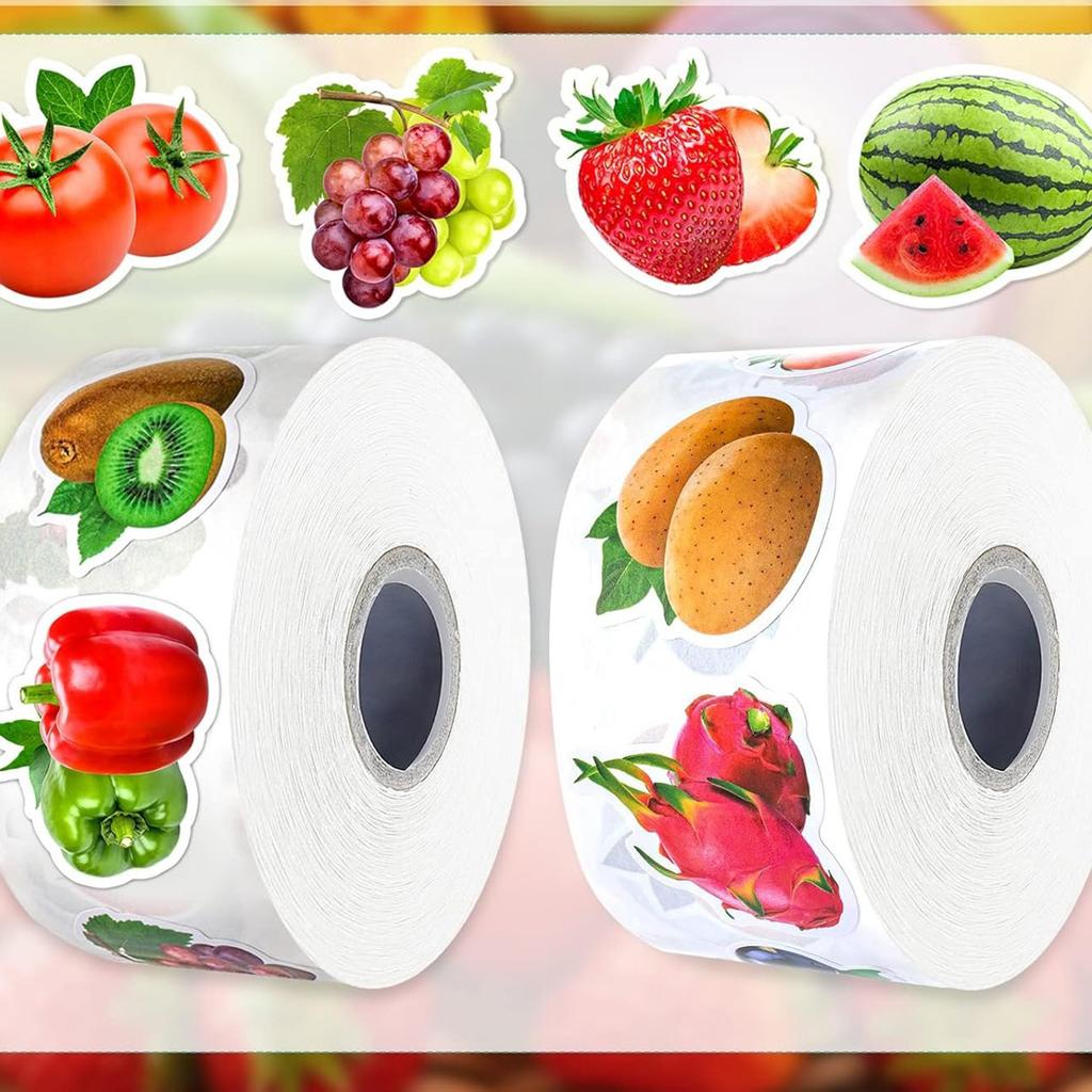 100-500 Pezzi Alta Qualità Colorati Alta Qualità Frutta Alta Qualità Verdura Alta Qualità Adesivi Alta Qualità Compleanno Alta Qualità Cottura