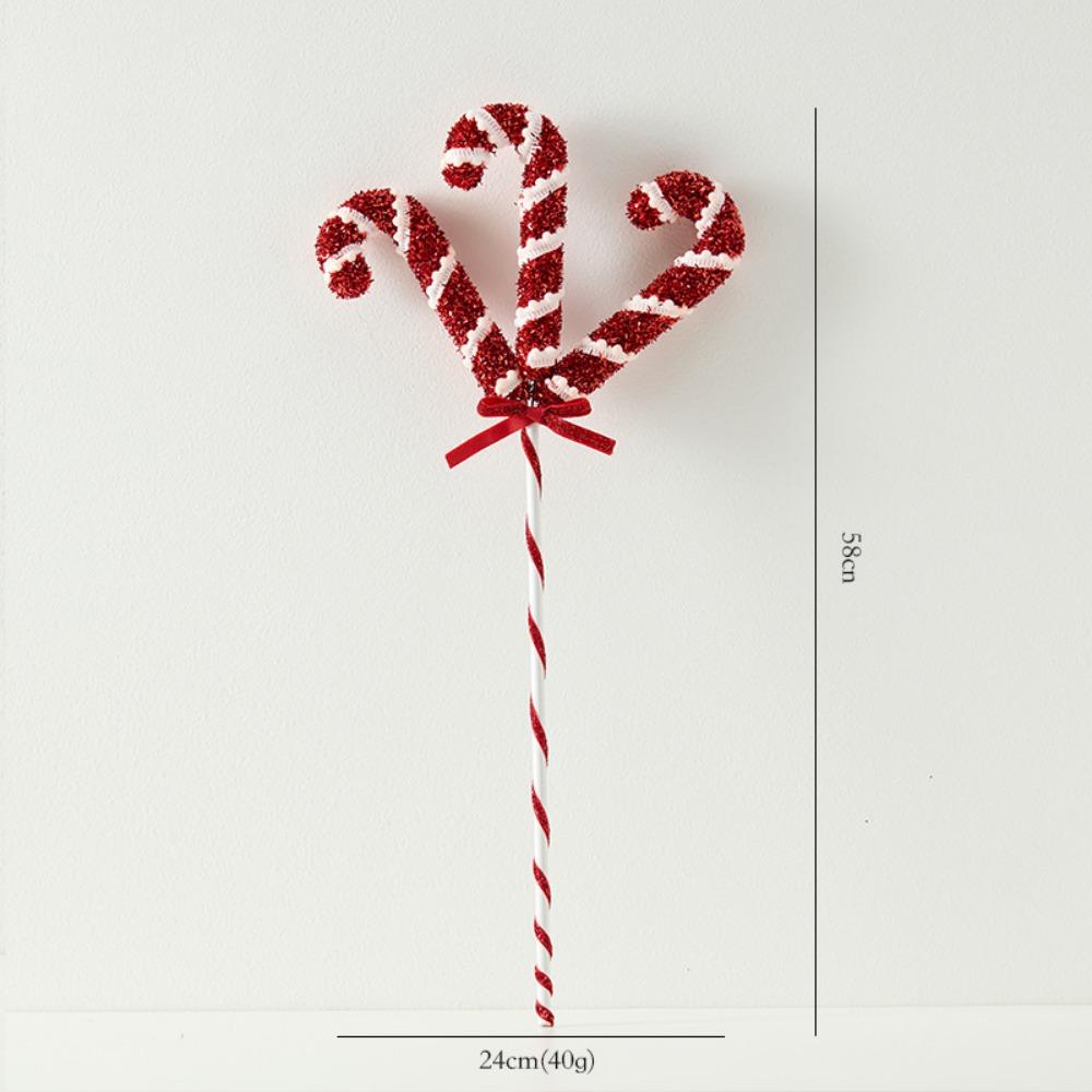 Multicolor Christmas Lollipop Decorations Foam Party Supplies Christmas Tree Embellishment Photo Props Scene Making