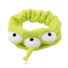 Plush Cartoon Headband Big Eye Decoration Elastic Hair Band for Sports and Makeup Face Wash 3 Eyes Headband