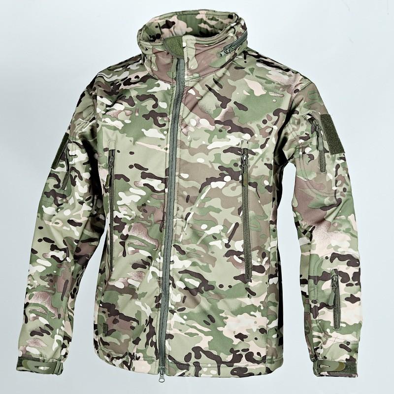 

Fire Hand OTS Soft Shell Assault Jacket Men Hooded Adjustable Camouflage Windbreaker Multifunctional Pocket Mountaineering 3XL