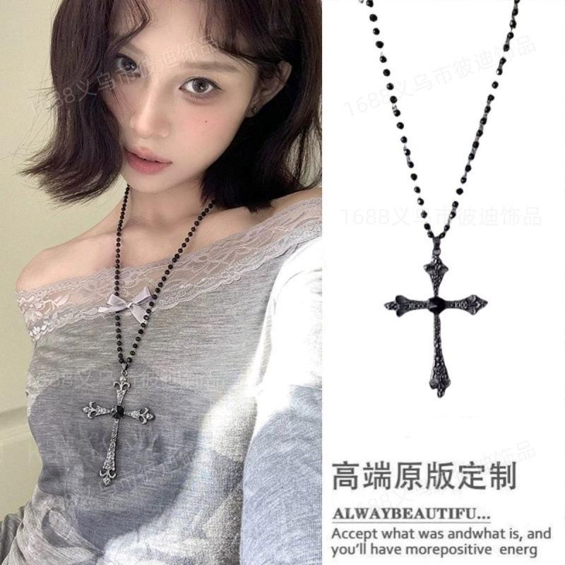 Retro ethnic style long pendant necklace light luxury niche high-end sweater chain temperament versatile personality jewelry women