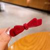 Korean Style Princess Bow Hair Clip: High-End Versatile Duckbill Hairpin