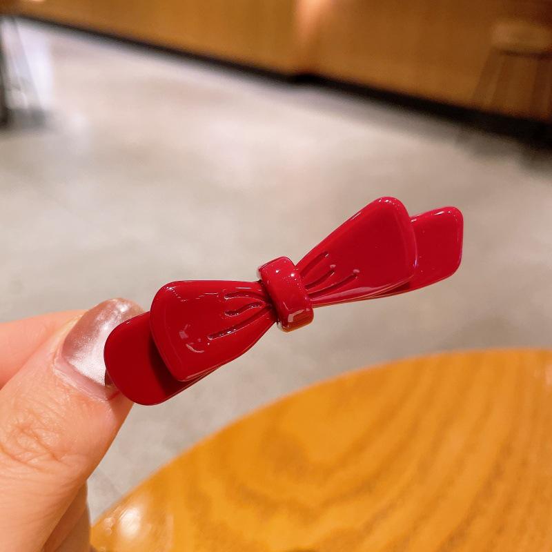 Korean Style Princess Bow Hair Clip: High-End Versatile Duckbill Hairpin
