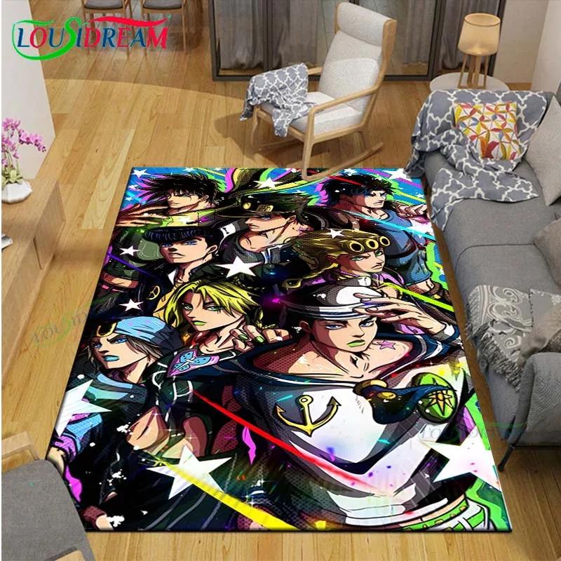 Classic Cartoon J-JoJo’s Bizarre Adventure Carpets Living Room Anti-Skid Area Rug Kids Bedroom Mats Game Mat Large Carpet Decor