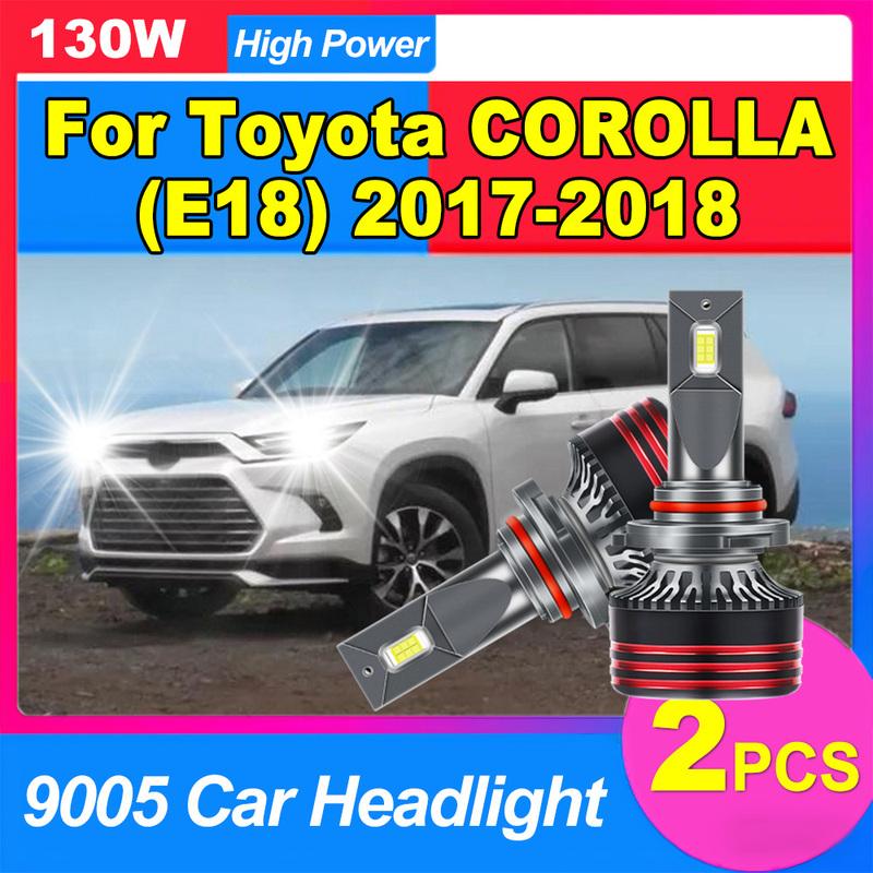 

2PCS 9005 Auto Headlamps Bulbs LED Car Headlights 30000LM 150W 6000K White 3570 CSP Chips 12V For Toyota COROLLA(E18)2017-2018 9005/HB3