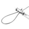 1-4mm Adjustable Steel Wire Rope Buckle Clamp for DIY Lamp Hanging Clamps Telescopic Double Hole Thread Locker Clamps