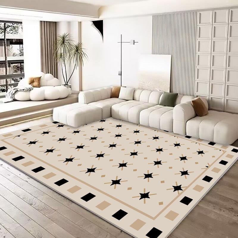 Cream Style Carpets for Living Room Large Area Bedroom Decor Simple Carpet Thickend Plush Lounge Floor Mat Fluffy Soft Study Rug