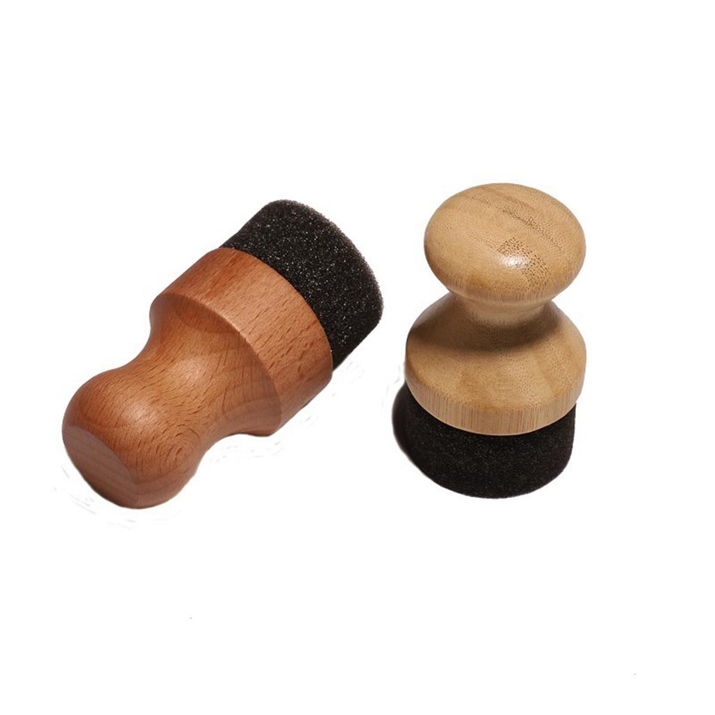 Pack of 2 Reusable Bamboo Cutting Board Oil Wax Brushes for Refreshing Cutting Boards and Wooden Utensils