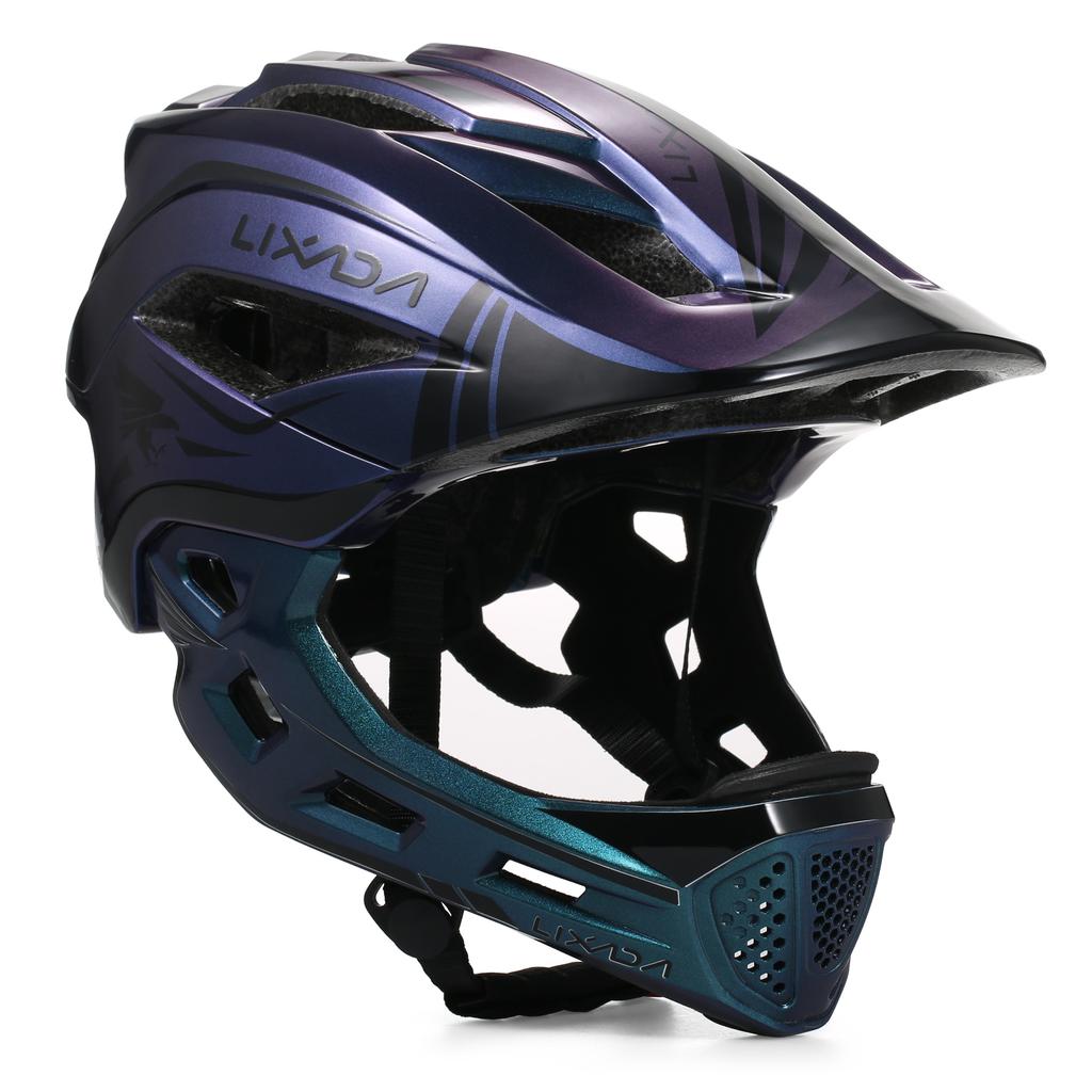 Kids Detachable Full Face Helmet Children Sports Safety Bike Helmet Protective Gear for Cycle Skateboarding Roller