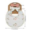 3pcs Sets Baby Bib Bow Headdress Baby Girl Headband Kids Stuff Feeding Bibs Set Bebe Saliva Towel Linen Burp Cloth Newborn Items