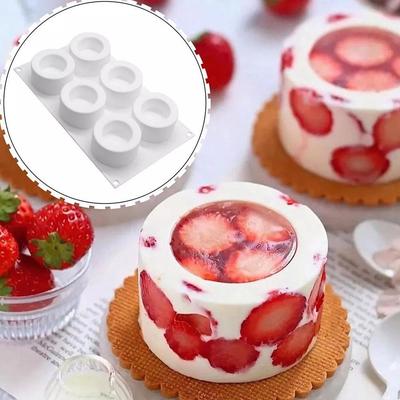 Molde de Silicone com 6 Cavidades Côncavas para Cupcake Molde para Cupcake com Furos Ferramenta para Fazer Bolo e Chocolate DIY Acessórios de Ferramenta de Panificação para Cozinha