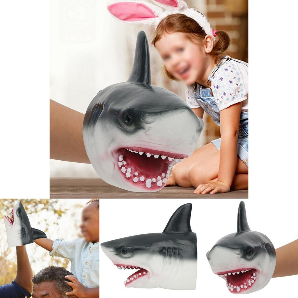 Premium Shark Head Hand Puppet Plush Toy For Kids Safe And Educational Fun