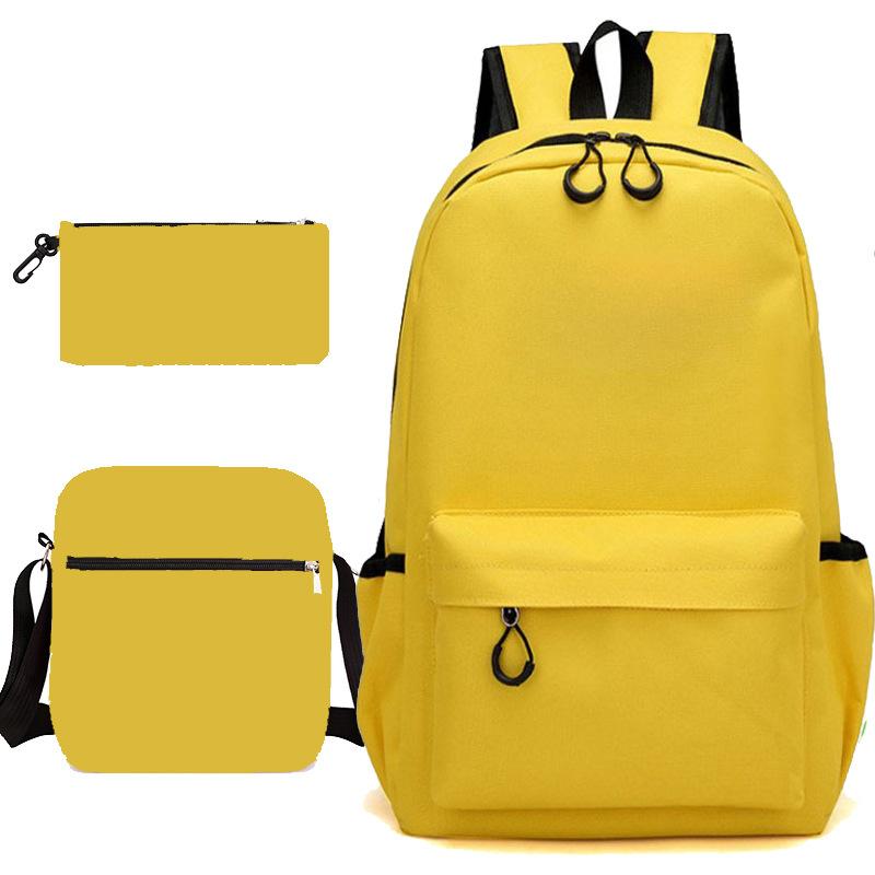 Schulrucksack mit großer Kapazität und Schultergurt; Schüler Drei-teiliges Federmäppchen-Set