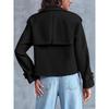 Trench da Donna Corto Doppiopetto Capospalla Casual
