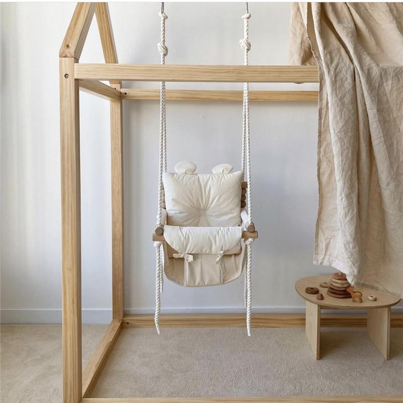 Infant Home Indoor Swing Small Hanging Basket Rocking Chair Children's Hanging Chair Decor Design Living Room Bedroom Furniture
