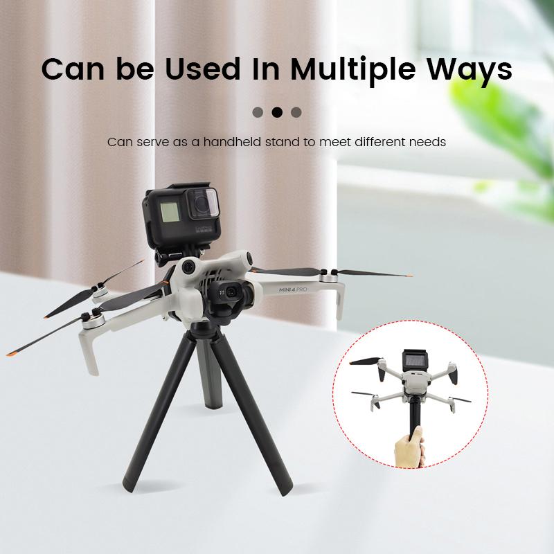 Kit de Extensão Superior para DJI Mini 4 PRO/Mini 3 PRO/Mini 3 Dron Câmera Suporte de Preenchimento Montagem para DJI Action/Gopro/Insta360 Acessórios