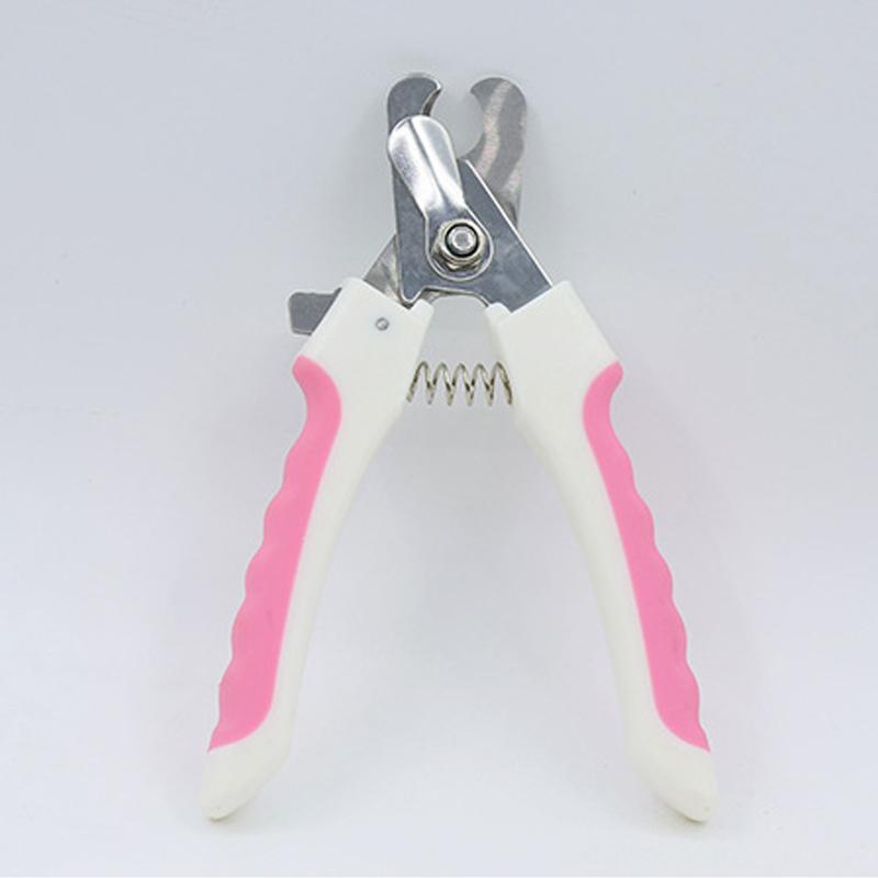 Pet straight handle stainless steel nail scissors dog and cat pet nail clipper cleaning tool pet nail clipper set