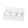 1/12 Scale Dollhouses Three-seat Miniature Couch Furniture Pretend Play for Kids Furniture Model for Dollhouses