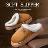 Thick-soled Plush Winter Cotton Slippers Cotton Shoes Non-slip Household Slippers 2025 Warm and Plush Home