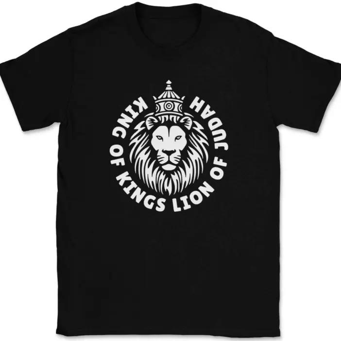 

King of Kings Lion of Judah T-Shirt Tee Christian Catholic God Jesus S