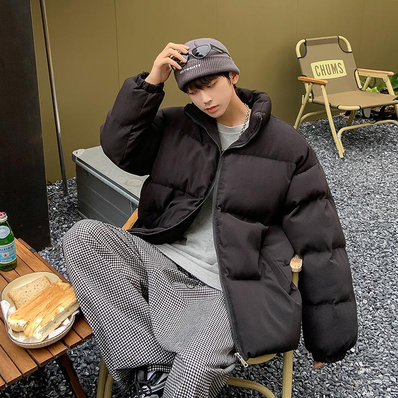 Unisex Solid Color Cotton Padded Jacket, Winter 2024: Thick, Warm Sports Casual Coat