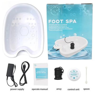 Elektryczny zestaw do masażu stóp Spa Detox Jonowe oczyszczanie Wibrująca maszyna Wanna Wanna Sprzęt do opieki zdrowotnej