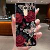 For Xiaomi Redmi Note 4 Case Clear Luxury Butterfly Flower Soft TPU Silicone Phone Cover For Redmi Note 4X Transparent Case