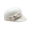 Peaked cap children autumn and winter retro elegant bow woolen equestrian hat show face small fashion beret