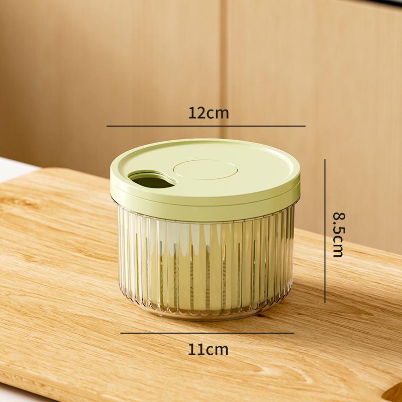 Garlic, Ginger & Scallion Sealed Storage Box with Draining Function for Refrigerator Standard