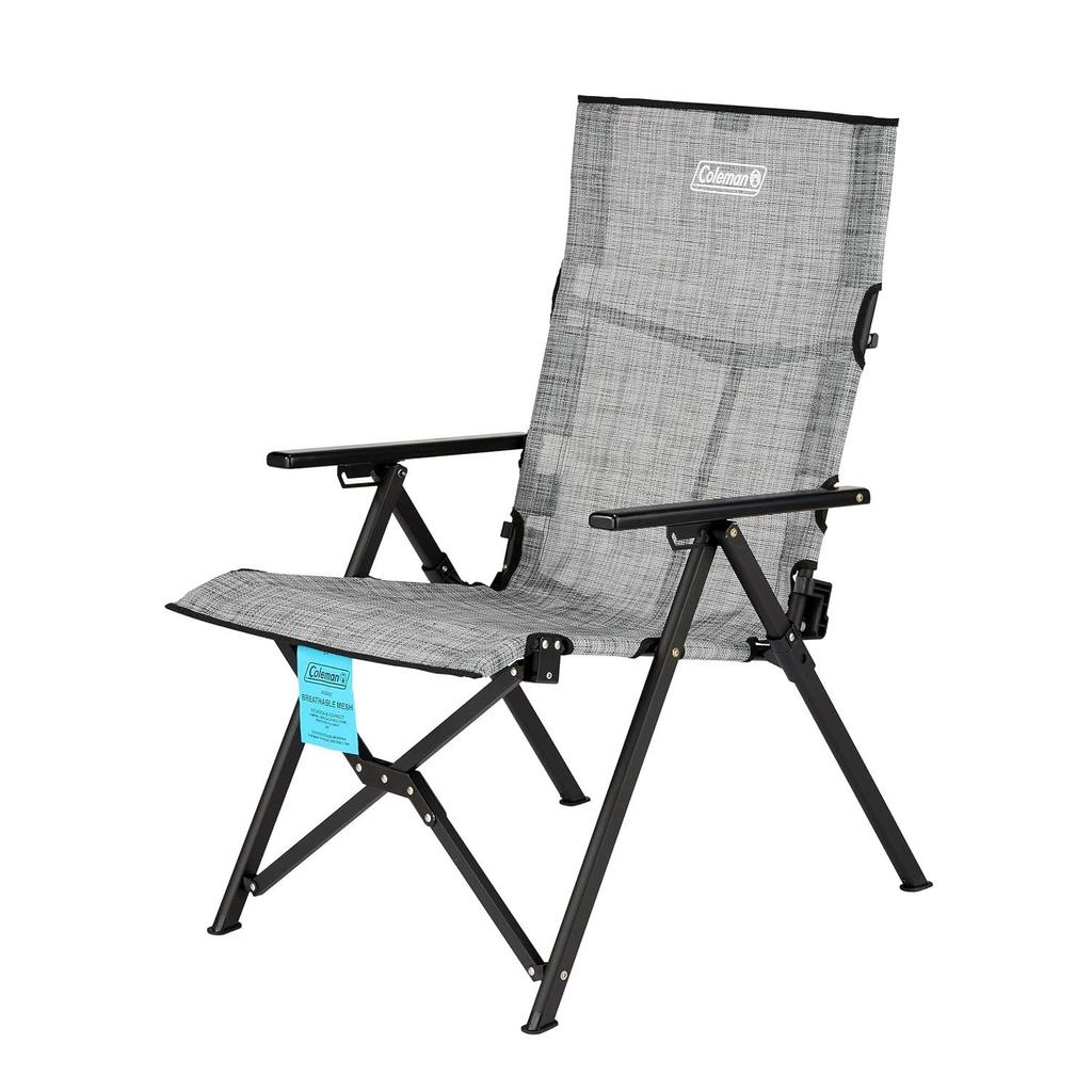 Coleman Lay Chair Mesh Reclining Folding High Back