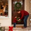 Pine Cone Wreath 3D Seasonal Decoration Artificial Winter Wreaths For Home Farmhouse Indoor Porch Christmas Parties Wall Window