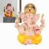 Indian Ganesha Statue Elephant Hindu God Sculpture Resin Decorative Indian Elephant God Ornament for Home Garden
