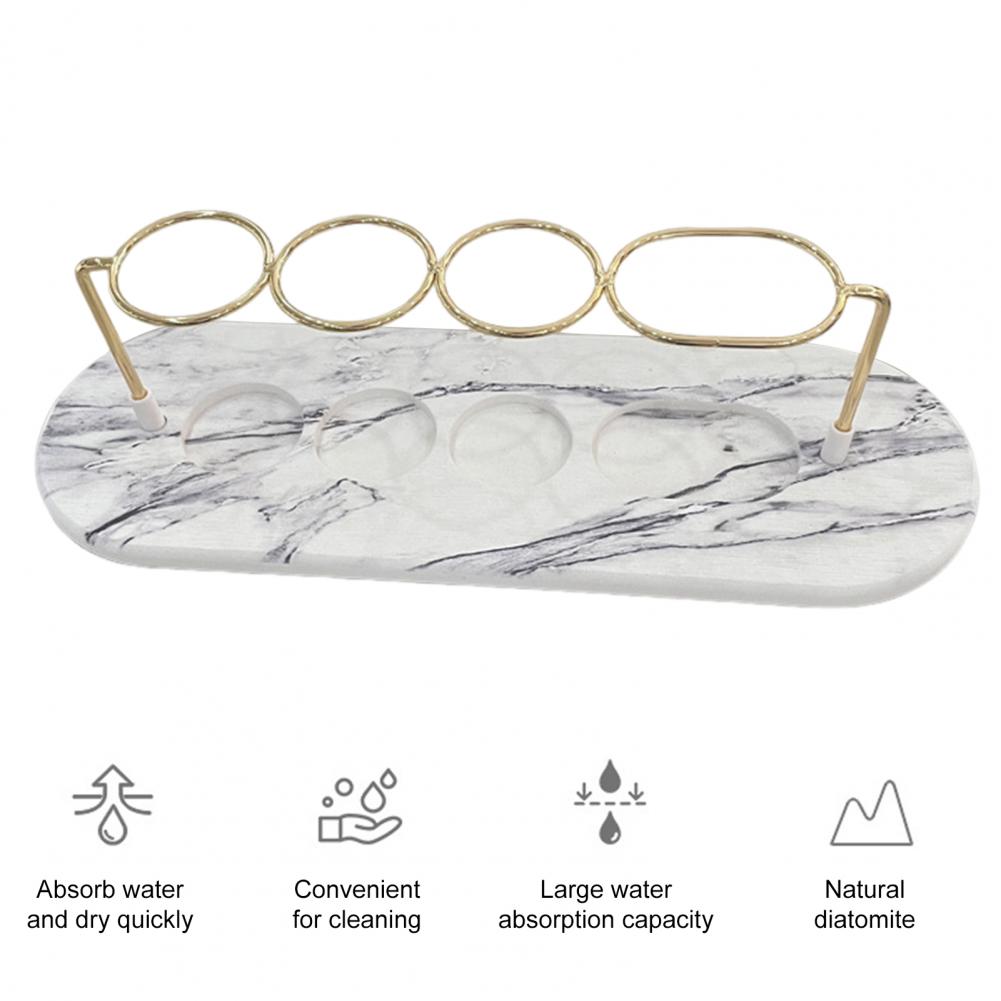 Multifunctional Toothbrush Holder Toothbrush Head Cover Bathroom Toothbrush Storage Rack with Drain Tray for Fast