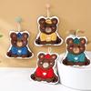 Cute Cartoon Coral Fleece Hand Towel Hanging Kitchen Household Towel Water Absorption Fast Thickened Rag Bear Hand Towel