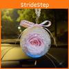 Eternal Rose Flower Ball Car Pendant In Various Colors Stylish Car Interior Decor Made Of Acrylic Material
