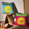 D-Deutsche Lufthansa Kuddfodral Soffa och Vardagsrum Dekorativa Kuddfodral Dammtäta och Kvalstertäta Osynlig Dragkedja