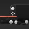 PlayVital Silicone Button Covers Thumb Grip Set for Nintendo Switch 2 Includes 8 Colorful ABXY Button Caps 4 Stick Caps & Joy-Con 2, & (White + Black)