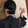 Chinese Style Hulu Hair Stick for Women Girls Vintage Snake Shape Long Tassel Hair Clip Fashion Hanfu Clothing Hair Accessories