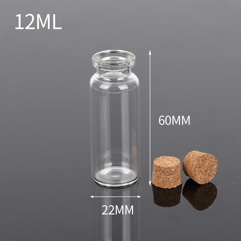 Mini Small Capacity Empty Glass Vial DIY Cork Stopper Wishing Drift Bottle Multi Purpose Household Storage Decoration Products