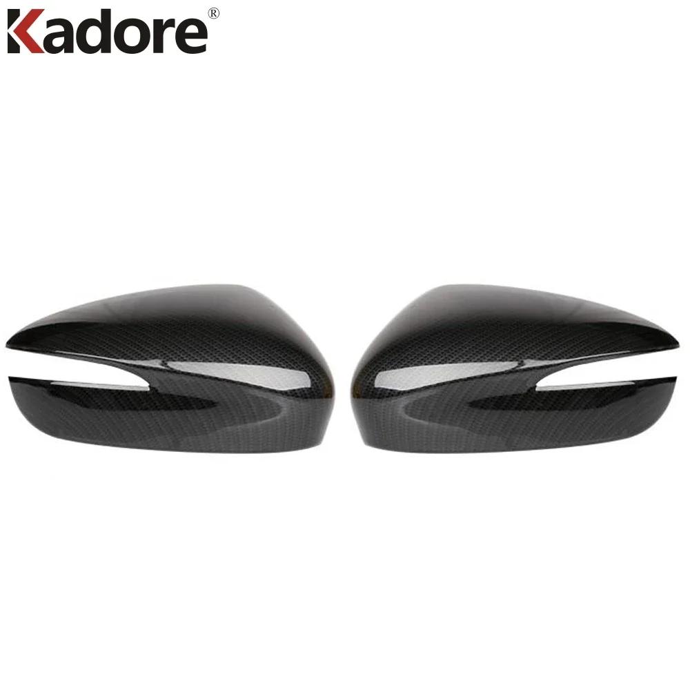 For Mazda CX-3 CX3 2015- 2024 Carbon Fiber Rearview Mirror Cover Trim Side Wing Mirrors Cap Car Accessories