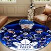 Toronto Leafs Hockey Round Rug for Livingroom,Bedroom, Palyroom, Chair Rug, Area rug, Circle Carpet, Large Size Decor Fan Christmas gift